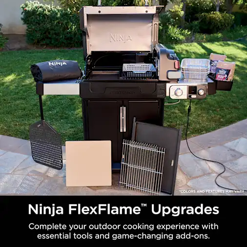 Ninja Smoker Rib Rack Ninja FlexFlame? Upgrades Expandable Roast & Smoke Rack - Ninja®