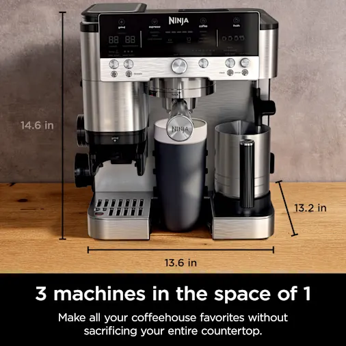 Ninja Luxe? Café Premier 3 in 1 Espresso Drip Coffee & Cold Brew Maker