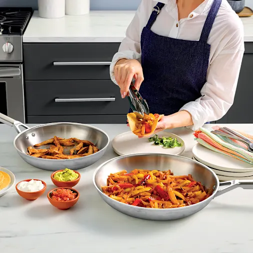 Ninja EverClad? Commercial-Grade Stainless Steel Cookware 10 1/4-Inch Fry Pan