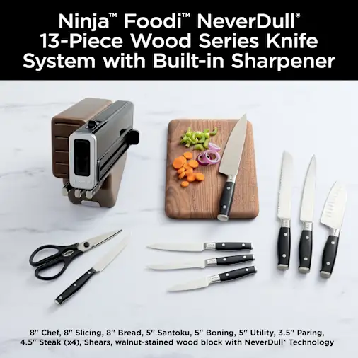 Ninja NeverDull? Premium 13-Piece Wood Series Knife System