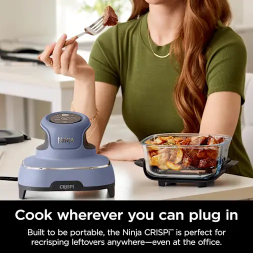Ninja Crispi? 4-in-1 Lavender Glass Air Fryer With 2.5QT & 6-Cup Container
